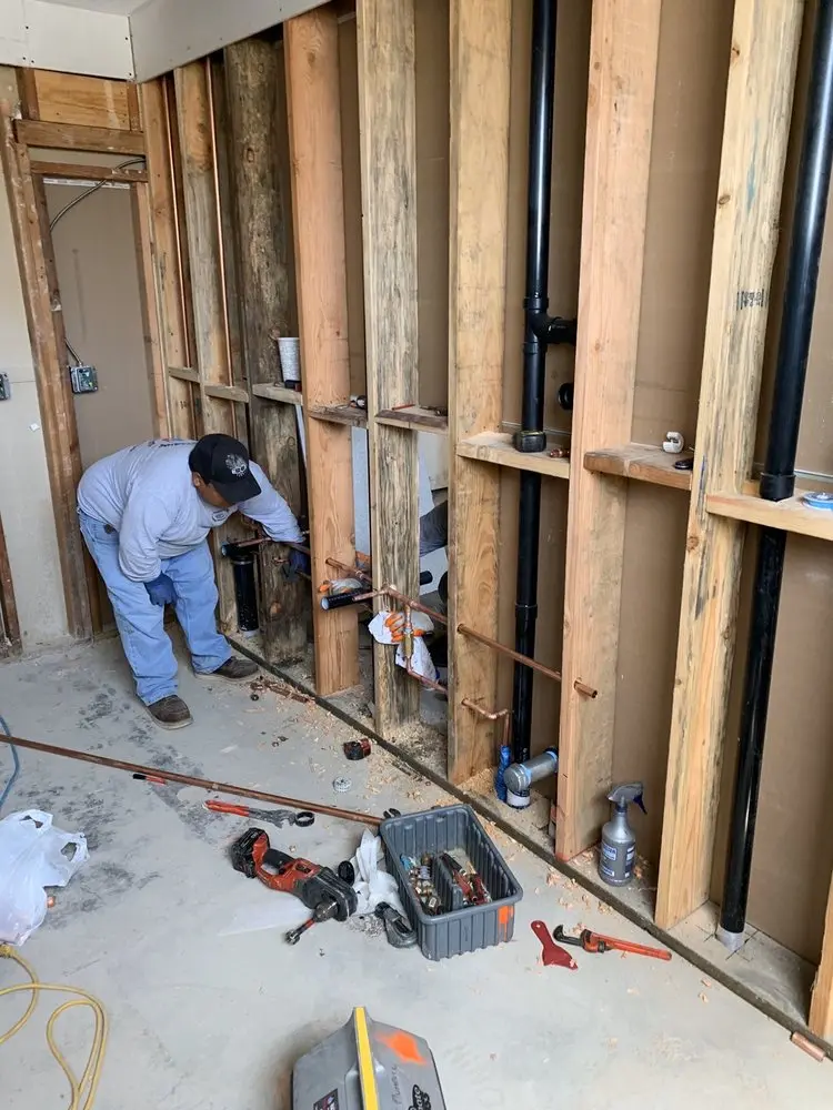 Commercial rough-in plumbing for Gas Line Repair in Revolutionary Farm